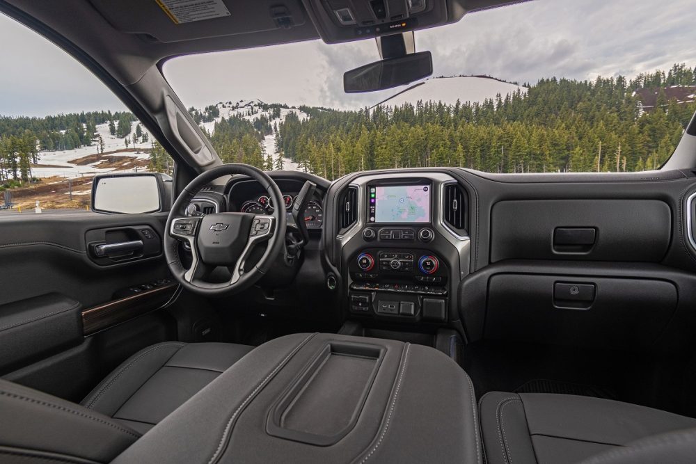 Front seat of Chevrolet Silverado 1500