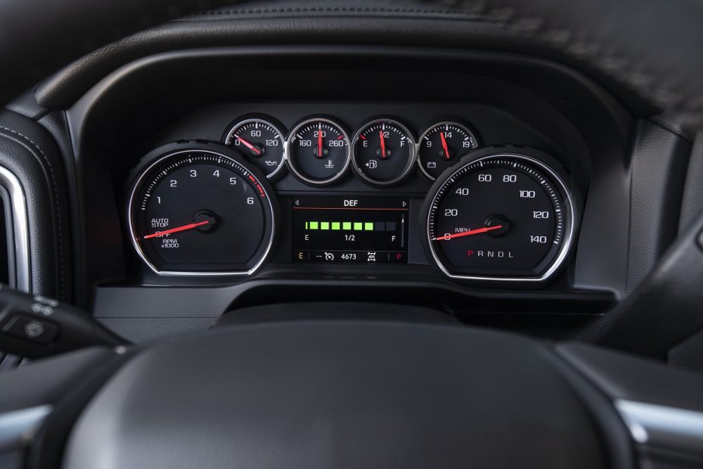 Instrument panel of Chevrolet Silverado 1500