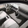 Overhead view of 2022 Hyundai Ioniq 5 dash and front seats