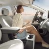 Woman sitting behind wheel of 2022 Hyundai Ioniq 5