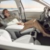 Woman reclining in driver's seat of 2022 Hyundai Ioniq 5