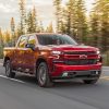 Diesel Chevrolet Silverado driving down road