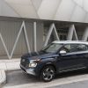 Side view of parked 2021 Hyundai Venue with contrast roof