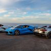 A trio of 2021 Corvettes