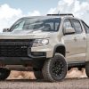 The 2021 Chevrolet Colorado pounding some sand in a desert