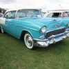 A turquoise 1955 Chevrolet Bel Air, much like one of the two seen in the film "Capote"