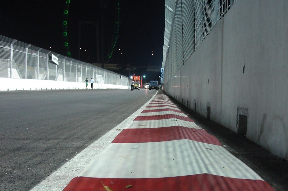 Marina Bay Circuit curb