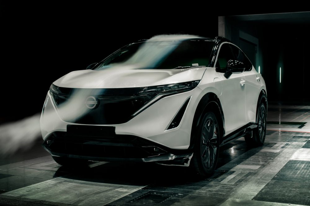 Nissan Ariya testing for aerodynamics