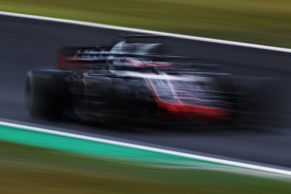 Romain Grosjean during 2018 Japanese GP qualifying