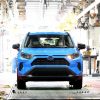 TMMK's 13th million vehicle, a Toyota RAV4 Hybrid, rolling off the assembly line