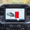 2021 Ford F-150 Onboard Scales SYNC 4 interface showing over maximum payload
