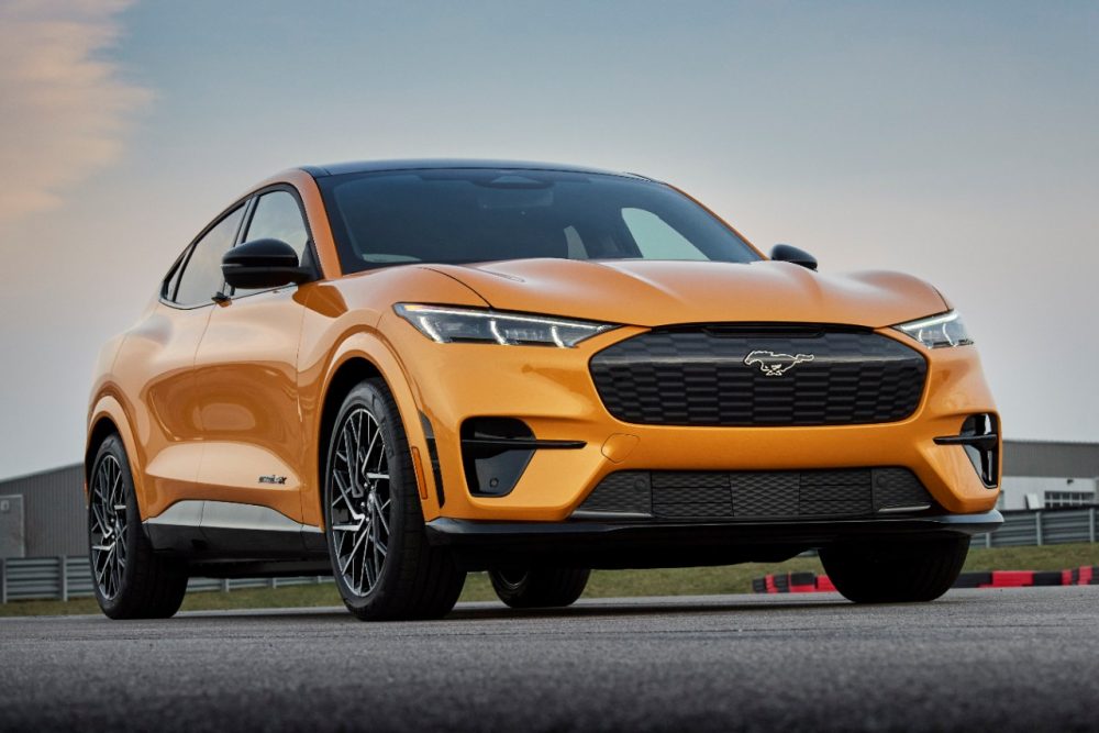 2021 Ford Mustang Mach-E GT in Cyber Orange | Ford April 2021 sales results