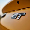 2021 Ford Mustang Mach-E GT in Cyber Orange rear GT badge