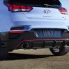 Close-up rear view of 2021 Hyundai Veloster N