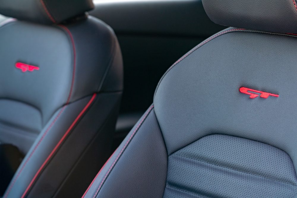 2021 Kia Forte GT seat stitching