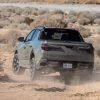 Rear side view of 2022 Hyundai Santa Cruz on off-road trail