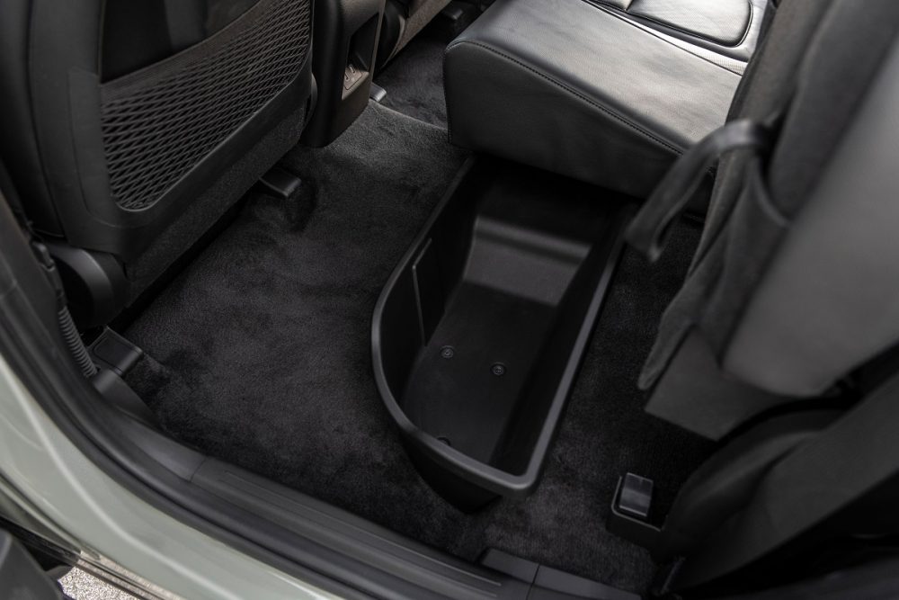 Second-row underseat storage for 2022 Hyundai Santa Cruz