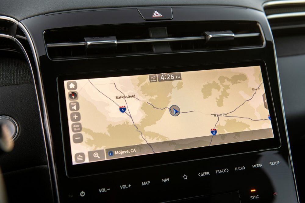 2022 Hyundai Santa Cruz navigation screen