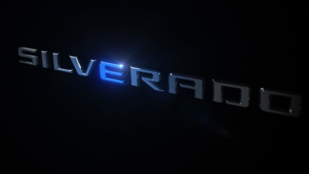 Electric Chevrolet Silverado Teaser