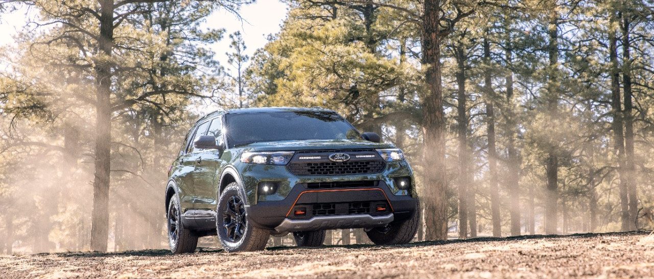 2021 Ford Explorer Timberline in the woods