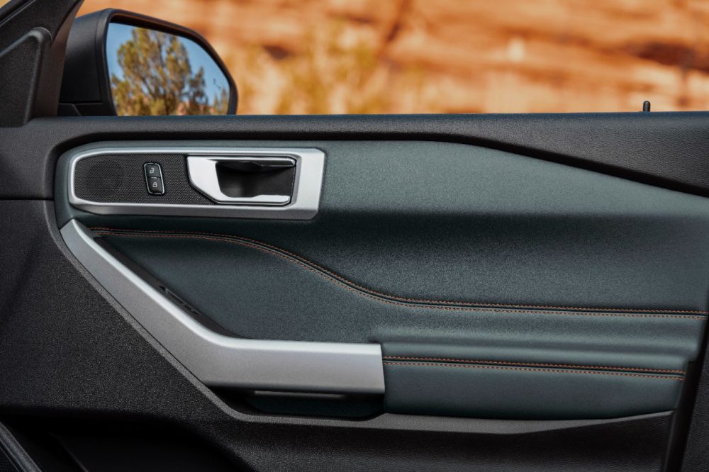 2021 Ford Explorer Timberline Deep Cypress door details