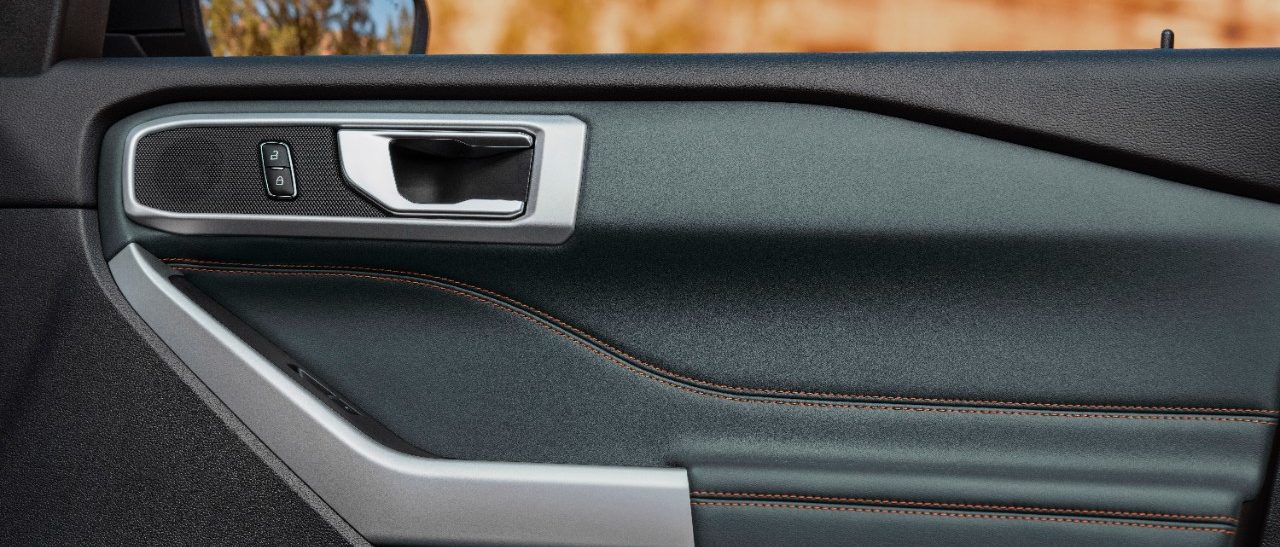 2021 Ford Explorer Timberline Deep Cypress door details