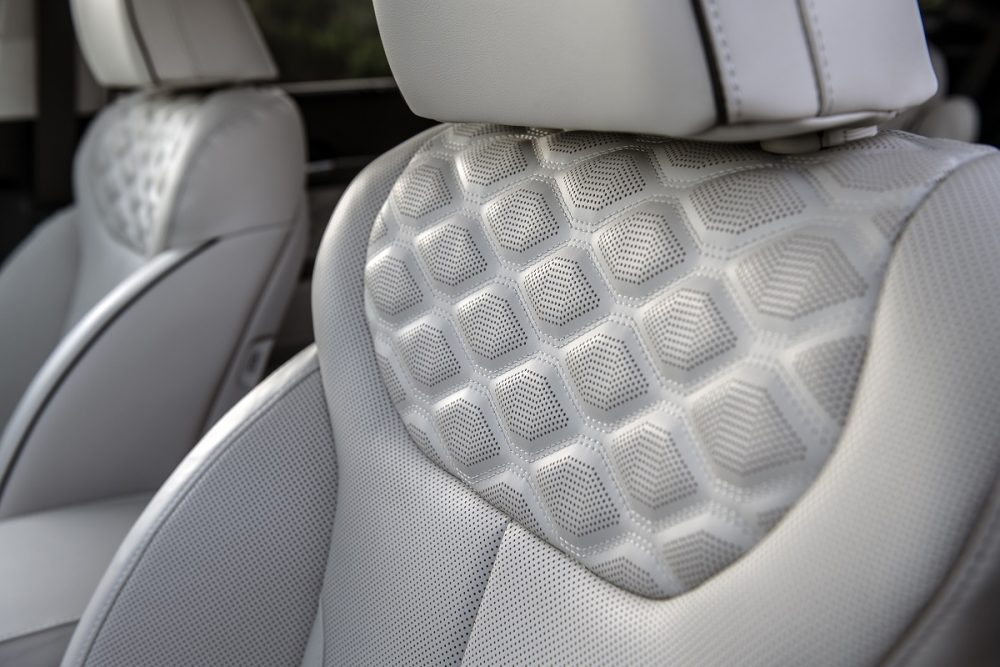 2021 Hyundai Palisade quilted leather seat