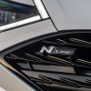Close-up of 2021 Hyundai Sonata N Line grille badging