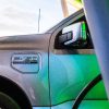 2022 Ford F-150 Lightning at Charging Station