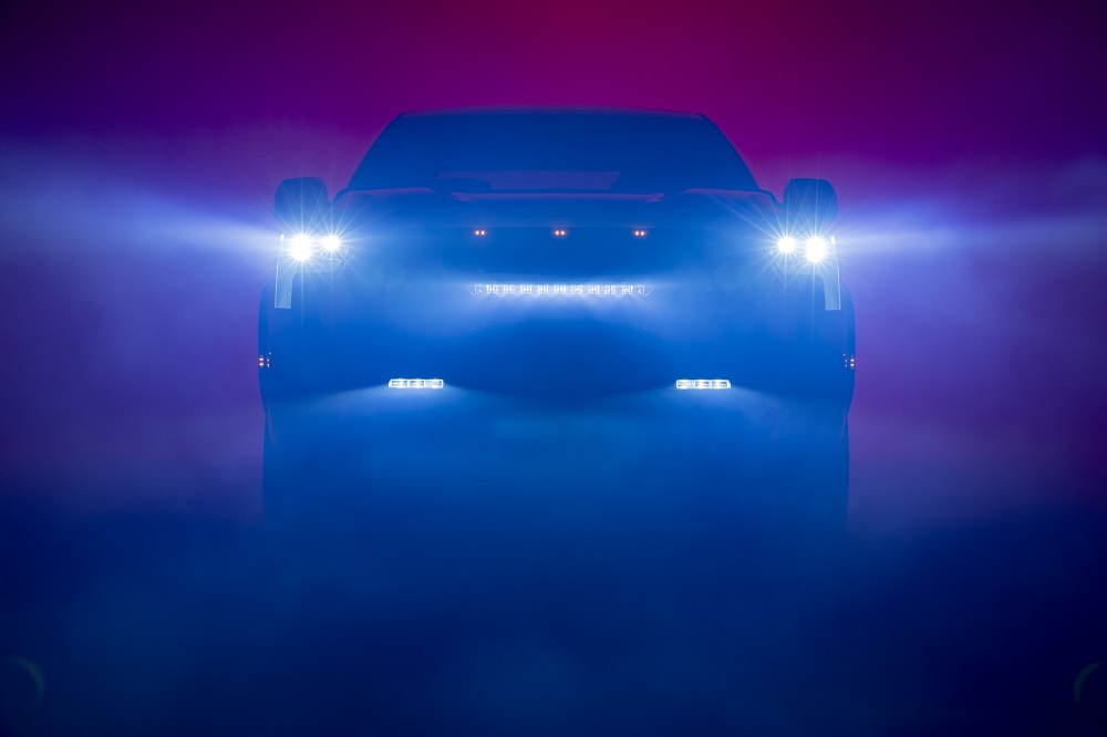 Teaser image of the next-gen Toyota Tundra