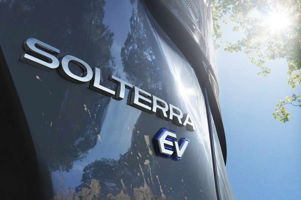 All-New Subaru Solterra EV All-Electric SUV Rear Badging