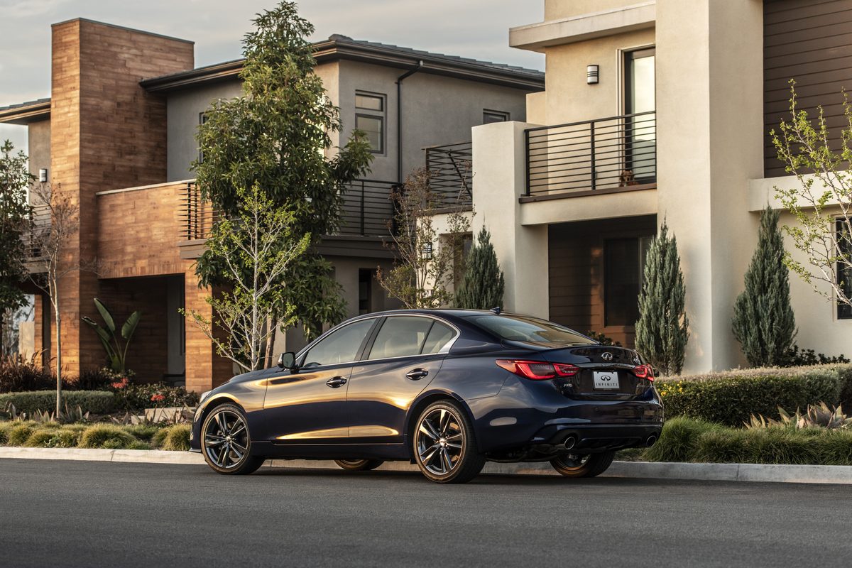 2021 Infiniti Q50 Signature Edition Rear Angle