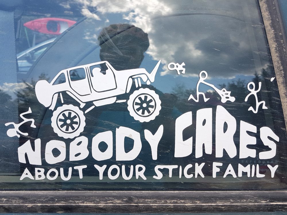 stick figure family window decals stickers