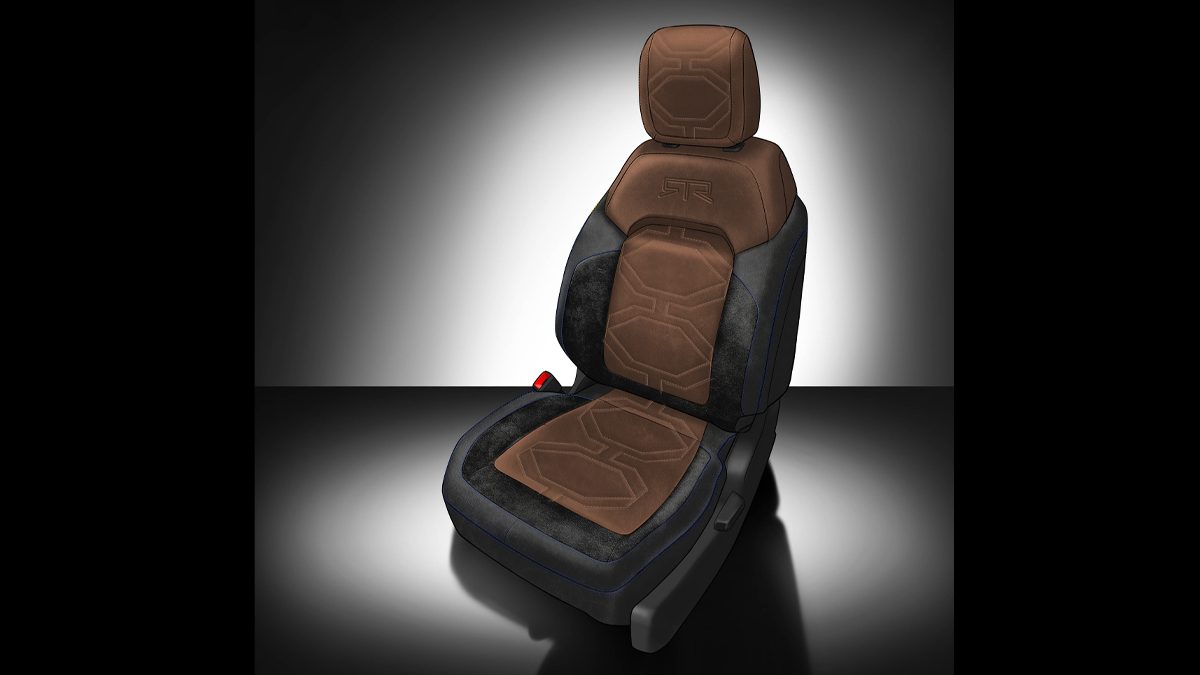 2021 Ford Bronco RTR seat inspired by Fair Lane Estate billiard room