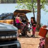 2021 Ford Bronco Sport We Do ad campaign women pulling bikes from cargo area