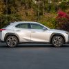 Side view of silver 2021 Lexus UX