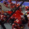 Ferrari pit stop at 2010 Singapore Grand Prix