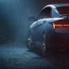 Shadowy rear side view of Hyundai Elantra N