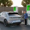 Man plugs Hyundai Ioniq 5 into charging station