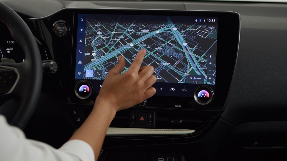 New Toyota Multimedia Interface - map touch