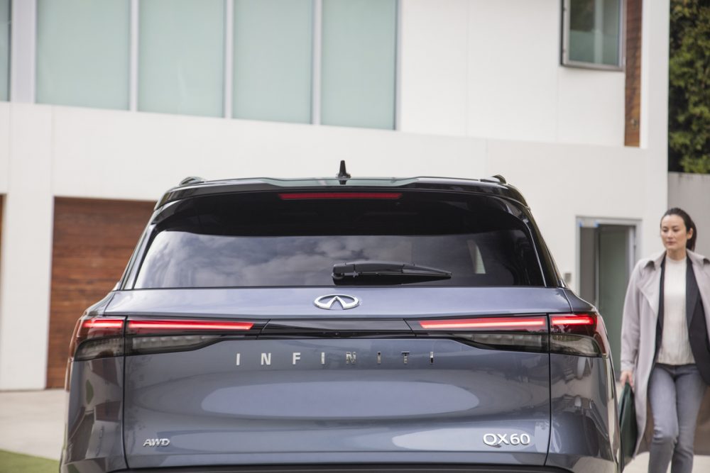 Rear of the 2022 INFINITI QX60