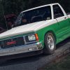 Photo of a green and white 1991 GMC Sonoma taken at the 2019 Dale Earnhardt Chevrolet Auto Show by Ken Lane