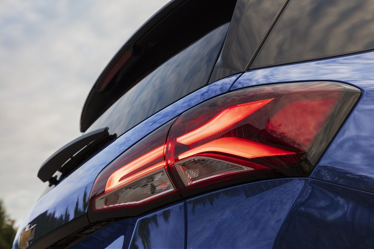 Close-up of 2022 Chevrolet Equinox Premier taillight