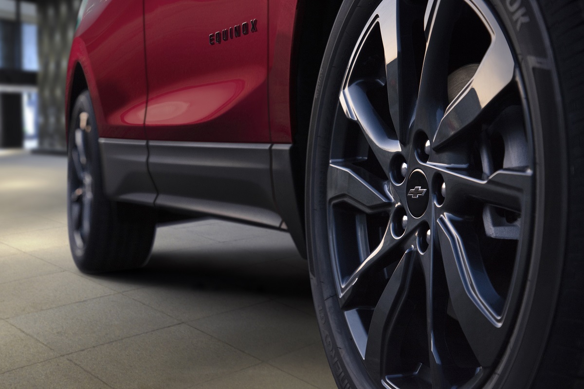 Close-up of 2022 Chevrolet Equinox wheel