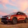 2022 Chevrolet Trailblazer in front of a morning sky