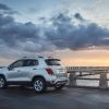 2022 Chevrolet Trax on a bridge at sunrise