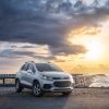 2022 Chevrolet Trax near the water at sunrise