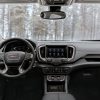 Front seats, dashboard, and infotainment system of the 2022 GMC Terrain