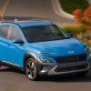 2022 Hyundai Kona Limited driving around corner