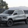 The 2022 Ram 1500 BackCountry Edition parked with a mountain in the background